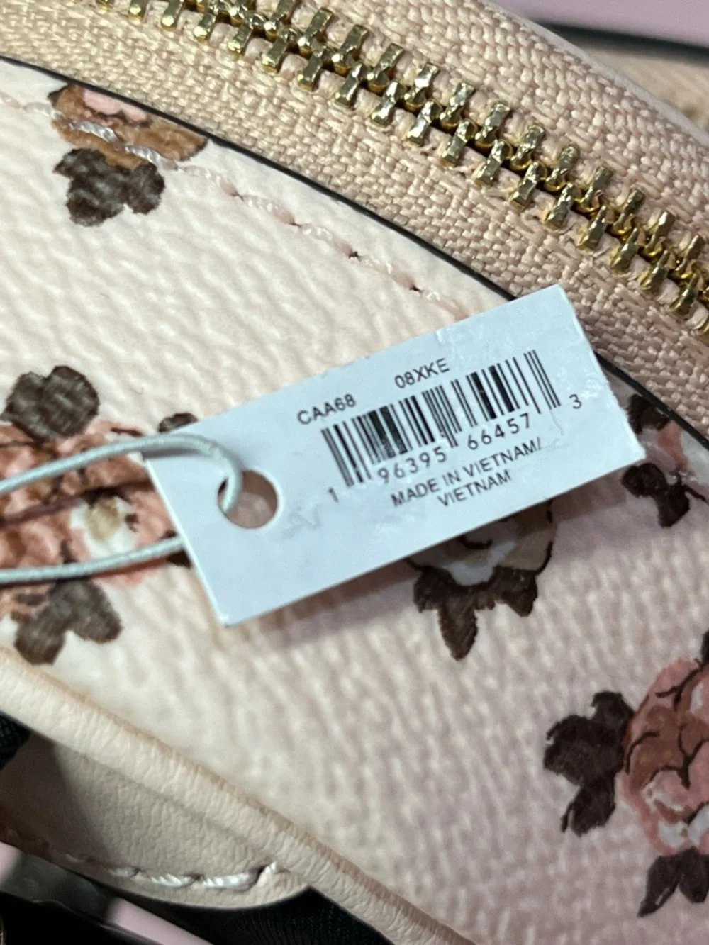 NWT Coach Pink Floral Mini Backpack Keychain Charm🩷 - Picture 10 of 10